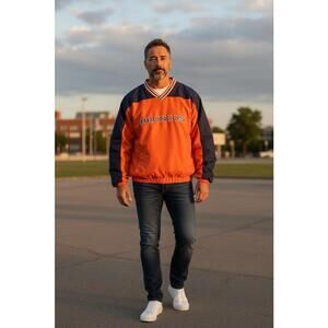 Denver‎ Broncos Men's XL Orange Pullover Sweatshirt NFL Licensed